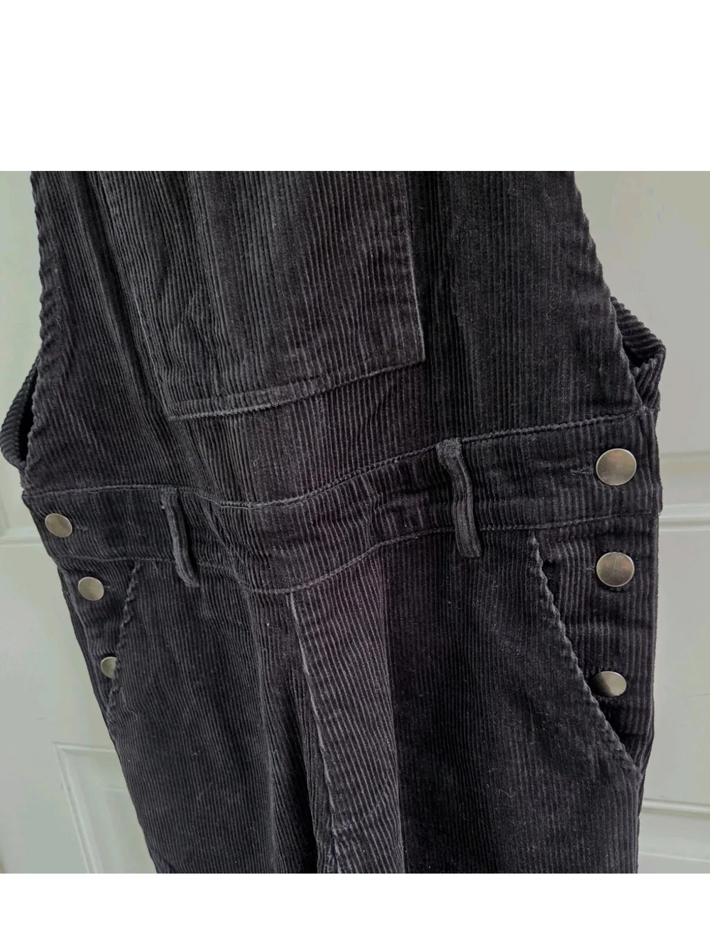 Forever 21 Black Corduroy Overalls Pockets Mens Size XS NEW NWT